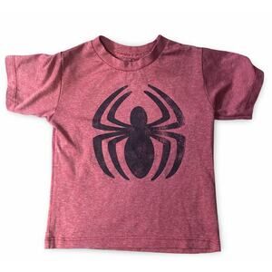 Marvel Spider-Man Toddler Shirt 3T Red Black Spider  Tee
